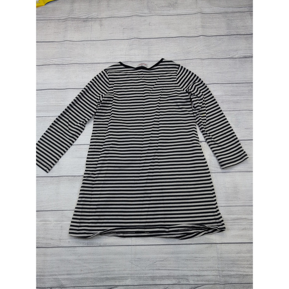 8 Hanna Andersson Striped Ruffle Flower Dress - Picture 4 of 7